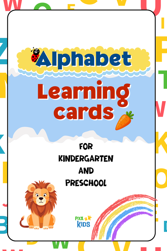 Alphabets learning cards