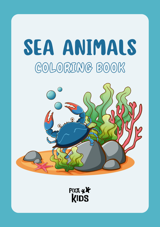 Sea Animals Coloring book
