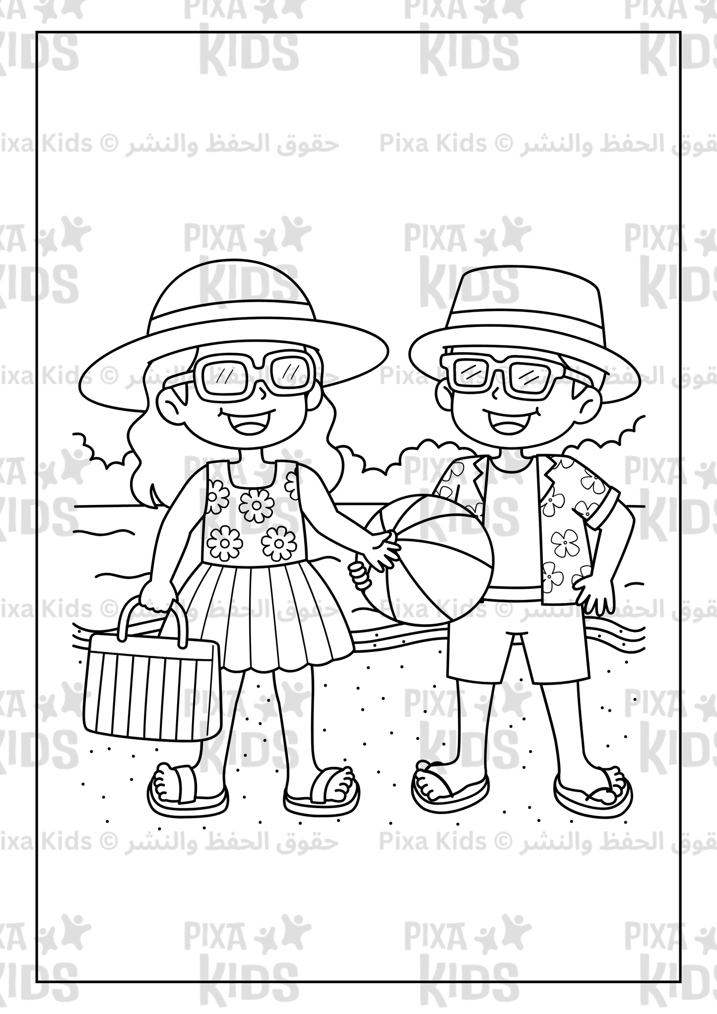 summer coloring book