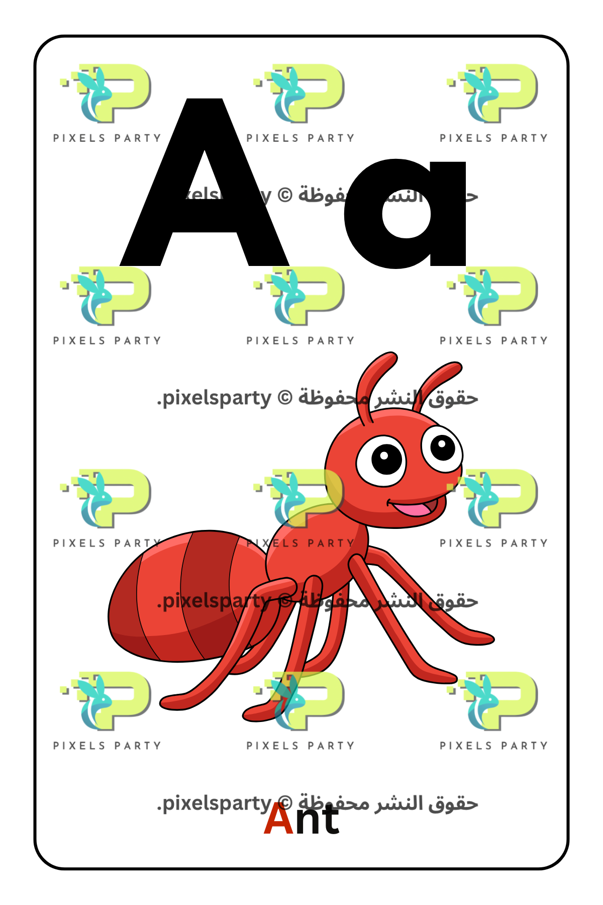 Alphabets flash cards