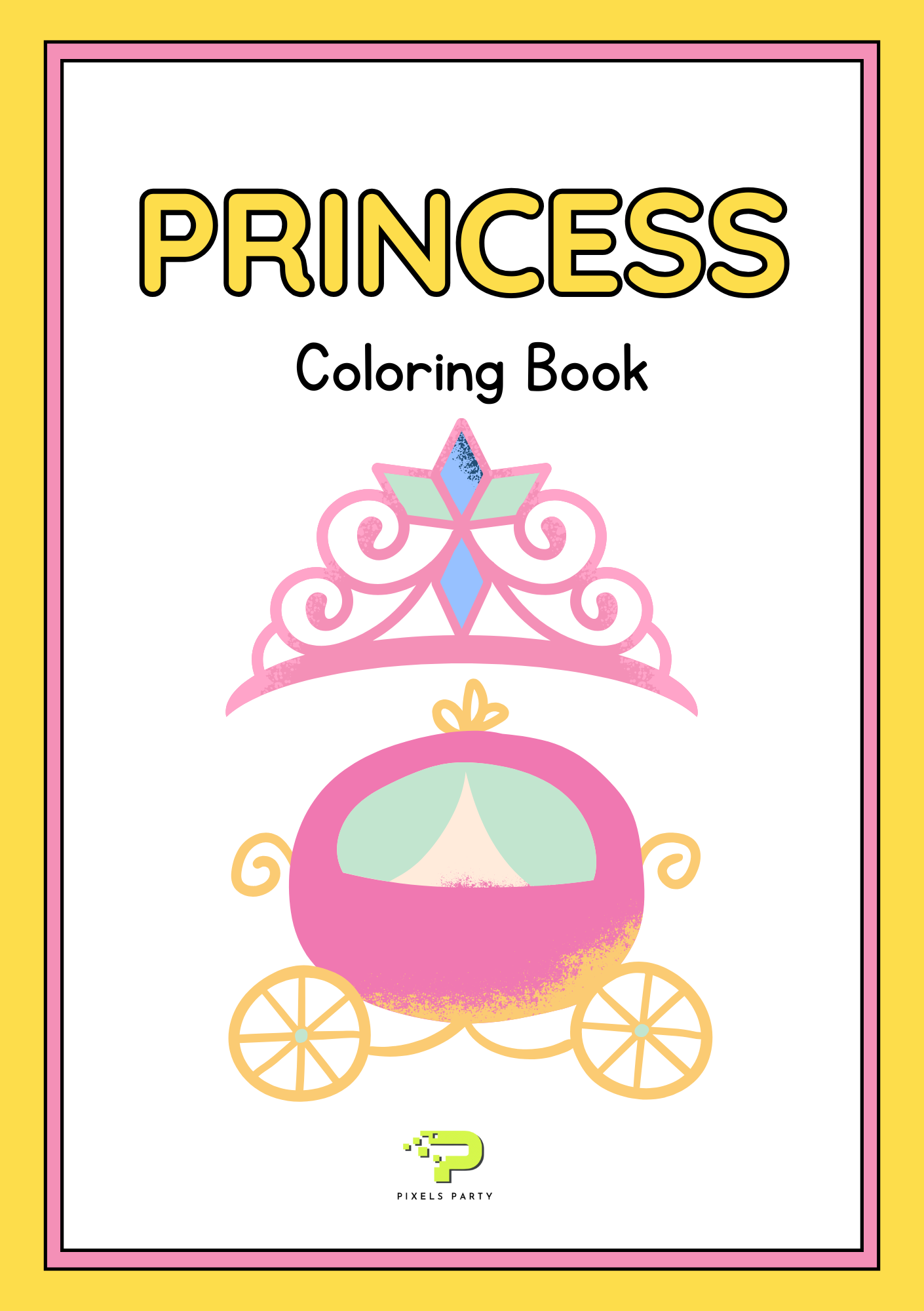 دفتر تلوين الأميرات الصغيرات- لعمر 3–6