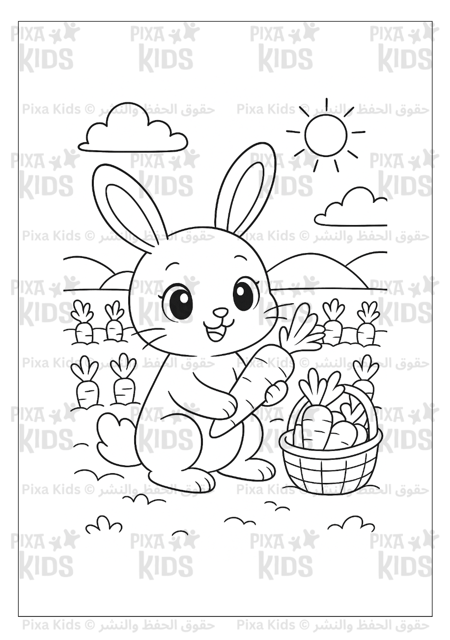 in the farm coloring book
