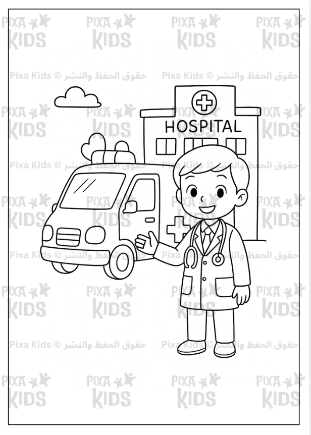 what do I want to be coloring book