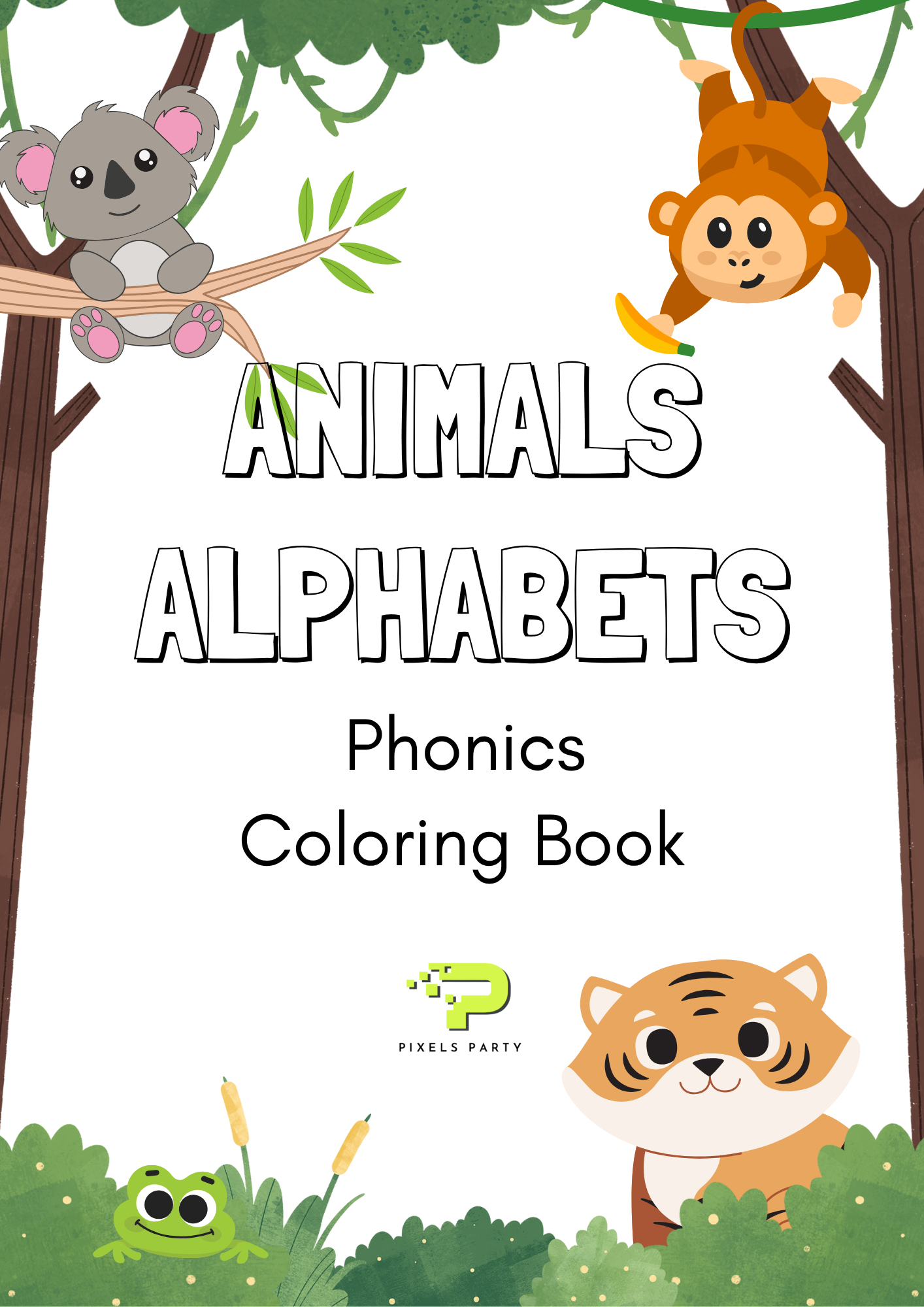 ABC phonics coloring book