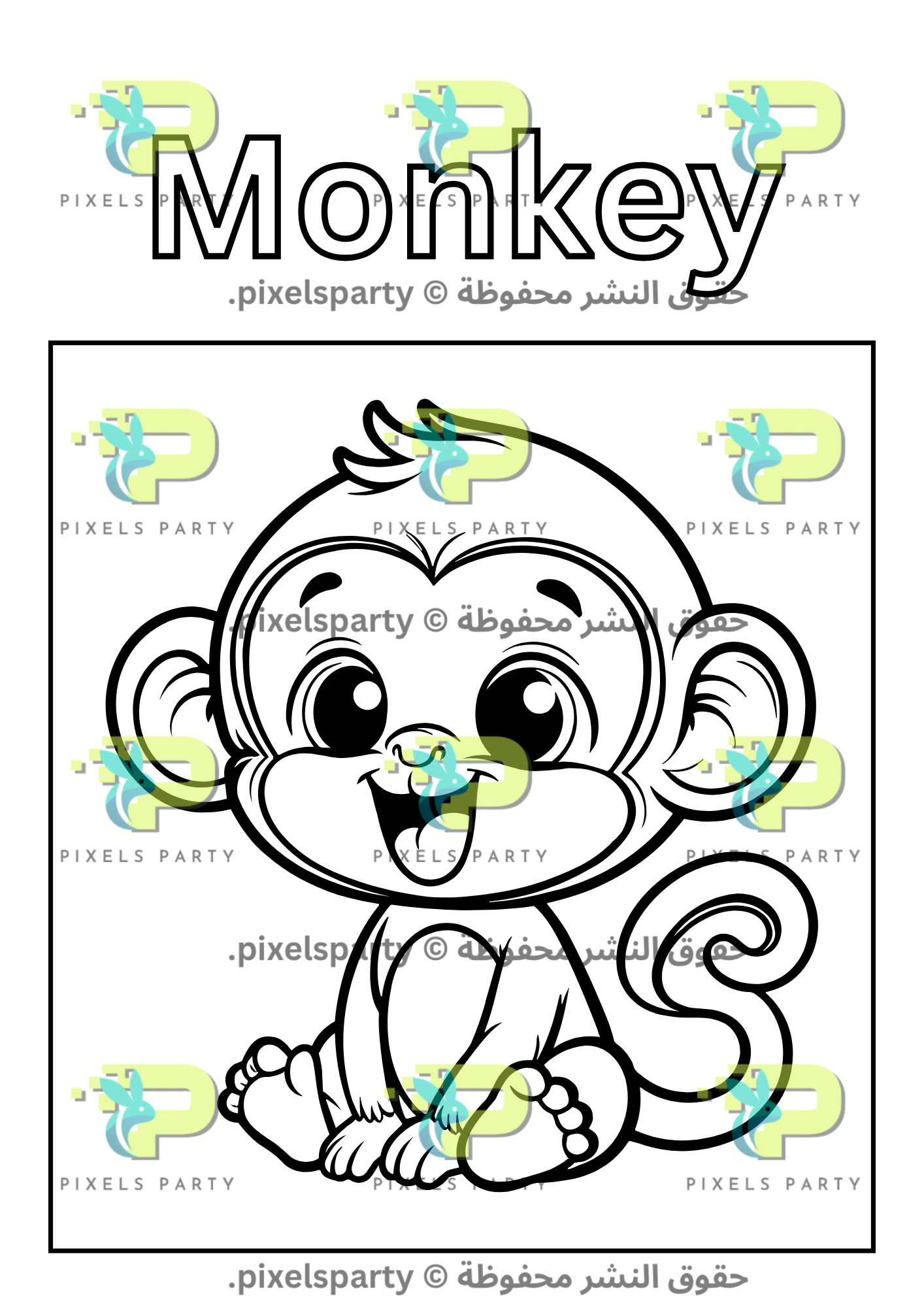 دفتر تلوين الحيوانات لعمر 3–6