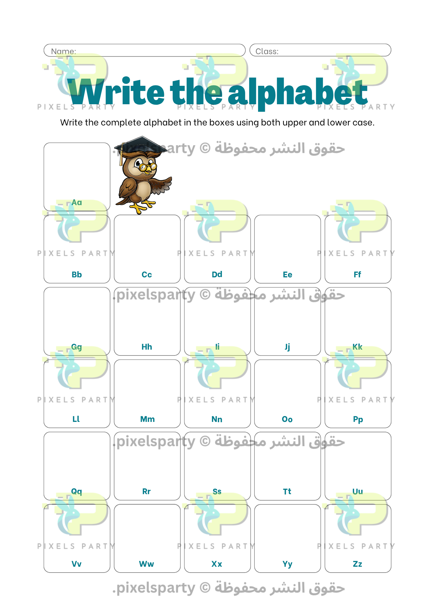 Alphabet Workbook (writing)