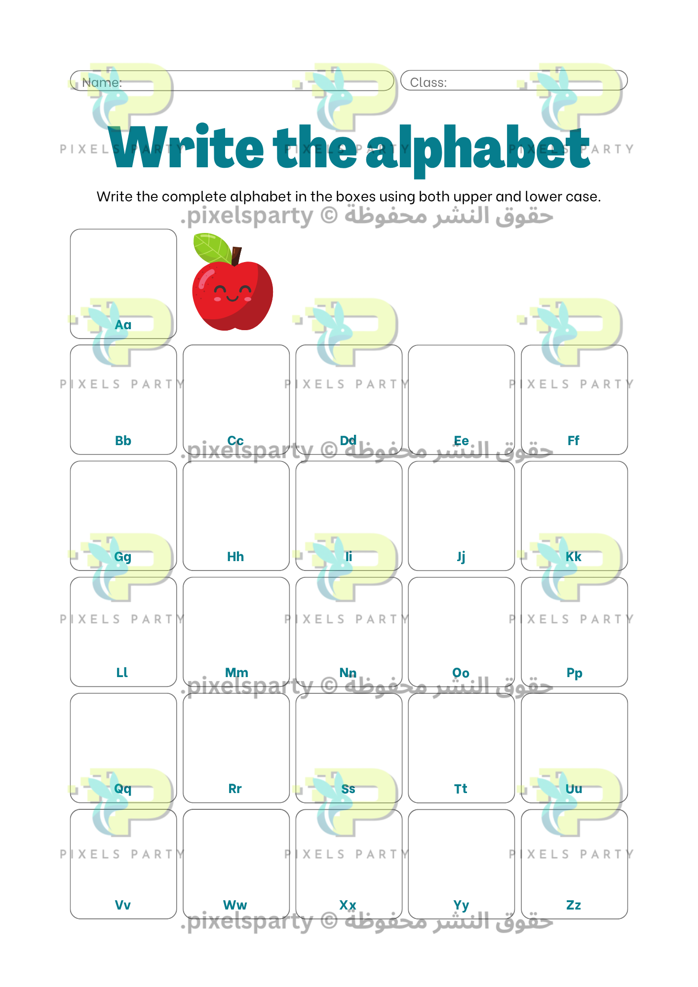 Alphabet Workbook (writing)