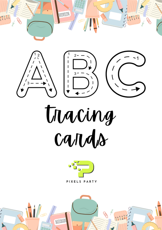 Alphabets tracing (flash cards)
