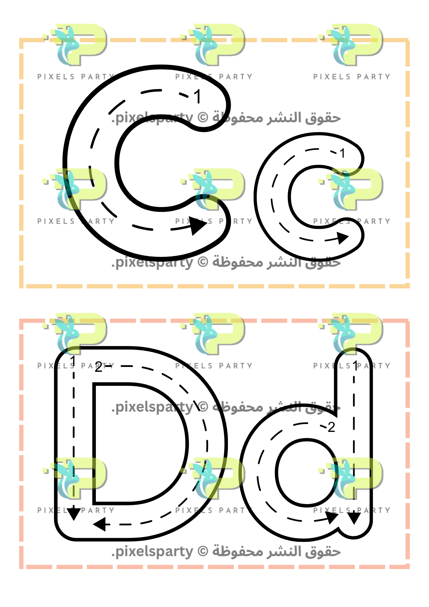 Alphabets tracing (flash cards)